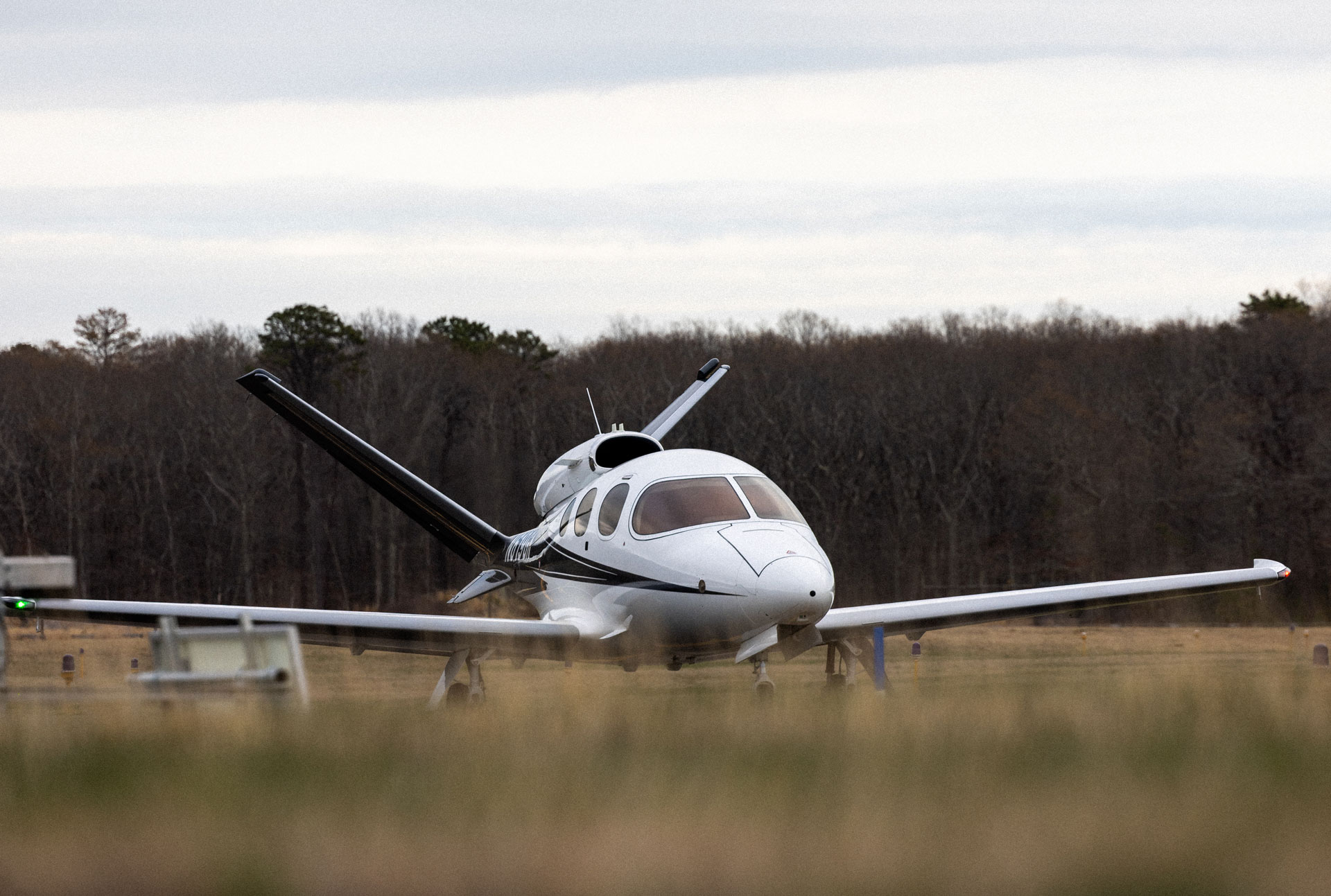 Cirrius vision jet on the tarmac